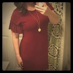 Mossimo Knee Length Dress with Flare Arms